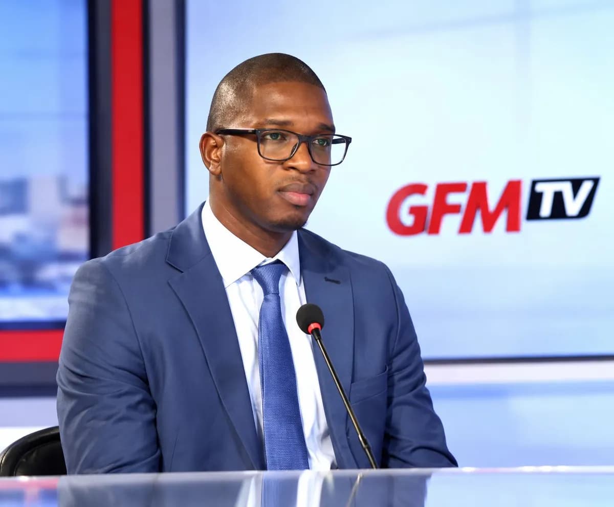 Jean Aimé sur le plateau de GFM TV